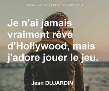 Citation de Jean DUJARDIN