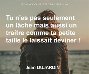 Citation de Jean DUJARDIN