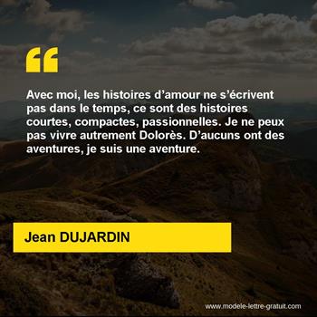 Citation de Jean DUJARDIN