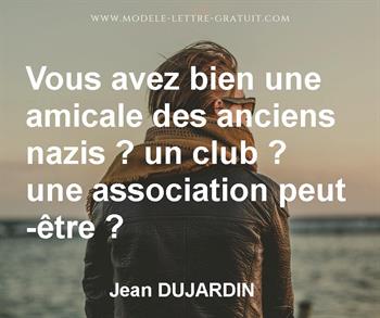 Citation de Jean DUJARDIN