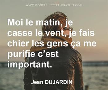 Citation de Jean DUJARDIN