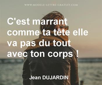 Citation de Jean DUJARDIN