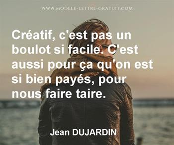 Citation de Jean DUJARDIN