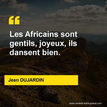 Citation de Jean DUJARDIN