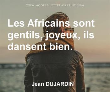 Citation de Jean DUJARDIN