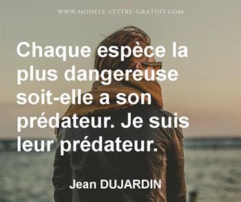 Citation de Jean DUJARDIN