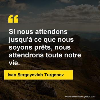 Citation de Ivan Sergeyevich Turgenev