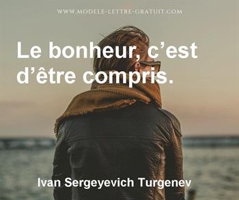 Citation de Ivan Sergeyevich Turgenev