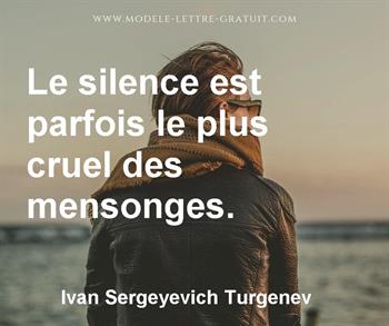 Citation de Ivan Sergeyevich Turgenev