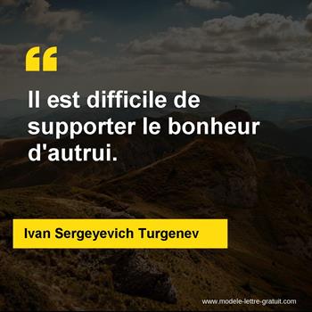 Citation de Ivan Sergeyevich Turgenev