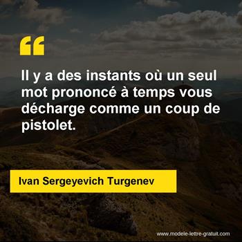 Citation de Ivan Sergeyevich Turgenev