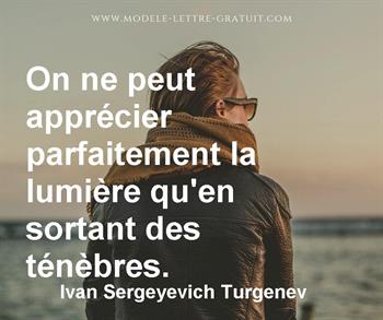 Citation de Ivan Sergeyevich Turgenev