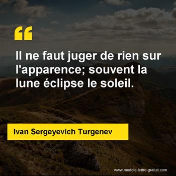 Citation de Ivan Sergeyevich Turgenev