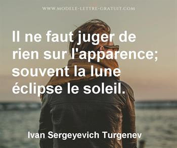 Citation de Ivan Sergeyevich Turgenev