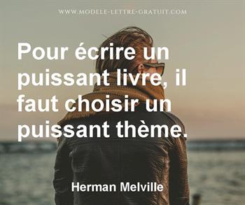 Citation de Herman Melville