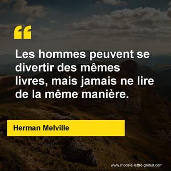 Citation de Herman Melville