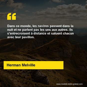 Citation de Herman Melville