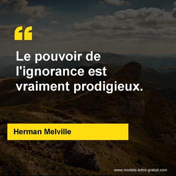 Citation de Herman Melville