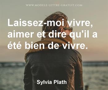 Citation de Sylvia Plath