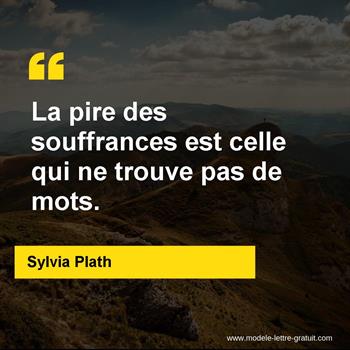 Citation de Sylvia Plath