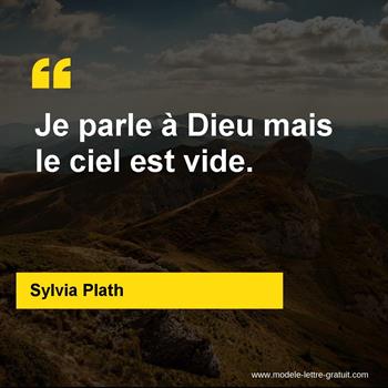 Citation de Sylvia Plath