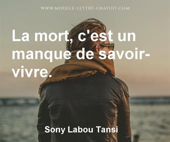 Citation de Sony Labou Tansi