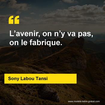 Citation de Sony Labou Tansi