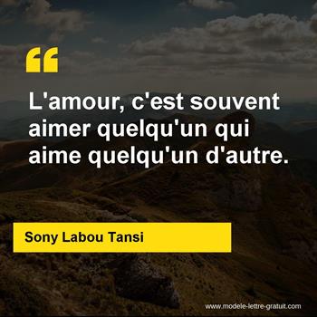 Citation de Sony Labou Tansi