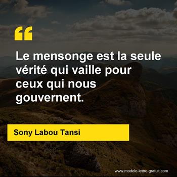 Citation de Sony Labou Tansi