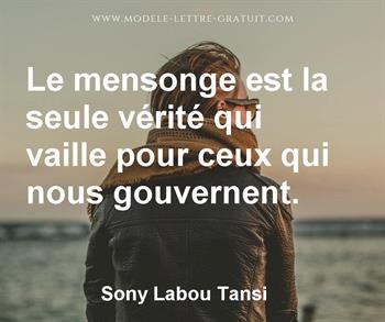 Citation de Sony Labou Tansi