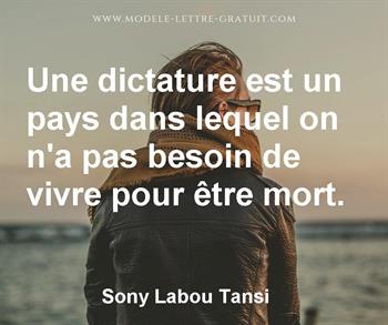 Citation de Sony Labou Tansi