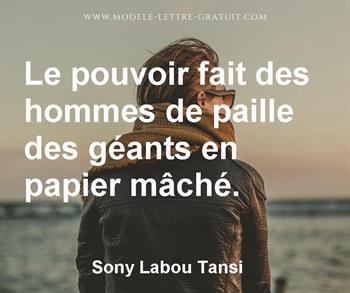 Citation de Sony Labou Tansi