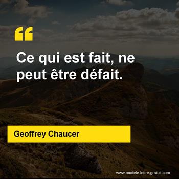 Citation de Geoffrey Chaucer