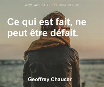 Citation de Geoffrey Chaucer