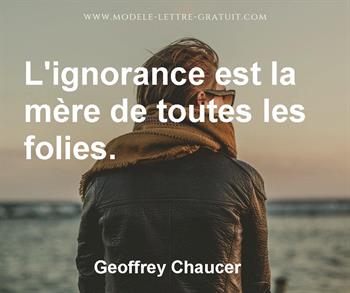 Citation de Geoffrey Chaucer