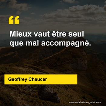 Citation de Geoffrey Chaucer