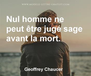 Citation de Geoffrey Chaucer