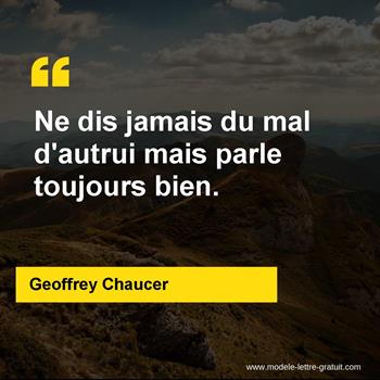 Citation de Geoffrey Chaucer