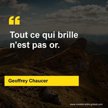 Citation de Geoffrey Chaucer