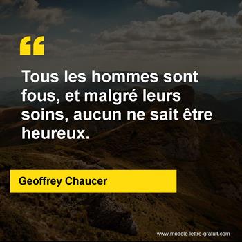 Citation de Geoffrey Chaucer