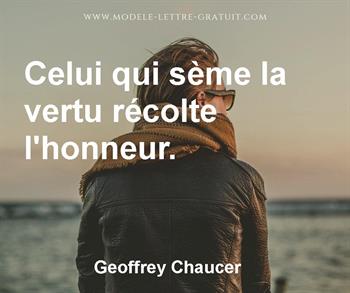 Citation de Geoffrey Chaucer