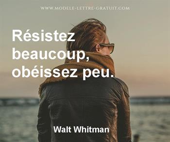 Citation de Walt Whitman