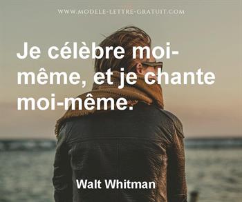 Citation de Walt Whitman