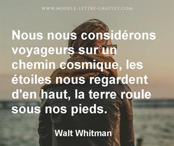 Citation de Walt Whitman