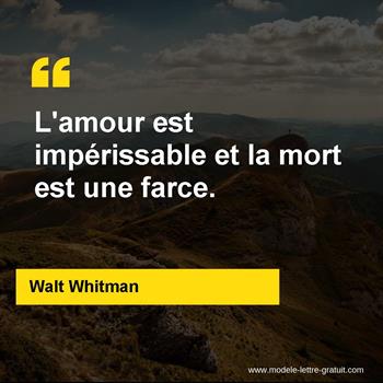 Citation de Walt Whitman