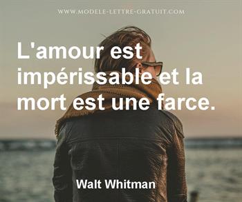 Citation de Walt Whitman