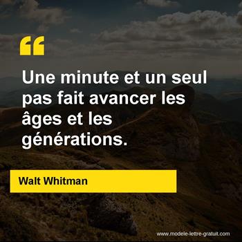 Citation de Walt Whitman