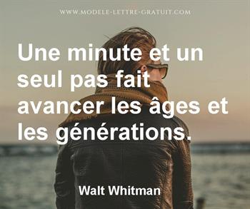 Citation de Walt Whitman