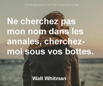 Citation de Walt Whitman