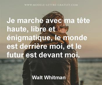 Citation de Walt Whitman